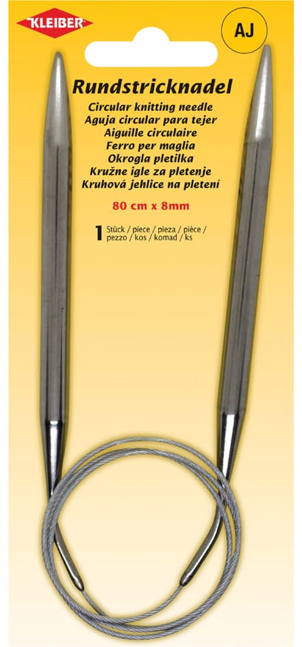 Kleiber Rundstricknadel, 800 Mm X 8,0 Mm