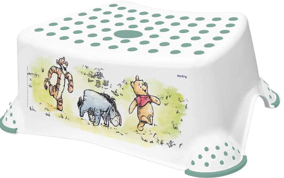 Keeeper Kids Tritthocker , Tomek Winnie, , Weiß Mit Aufdruck