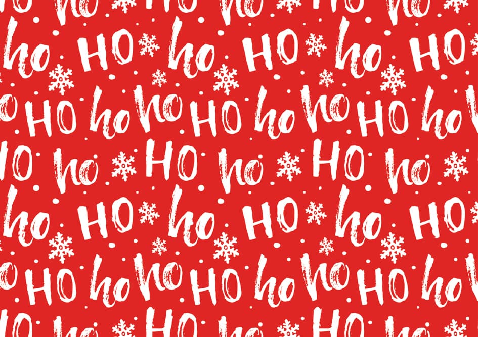 Susy Card Weihnachts-Geschenkpapier , Ho Ho Ho,