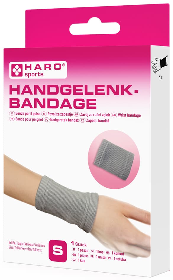 Haro Sportbandage , Handgelenk, , Größe: S, Grau