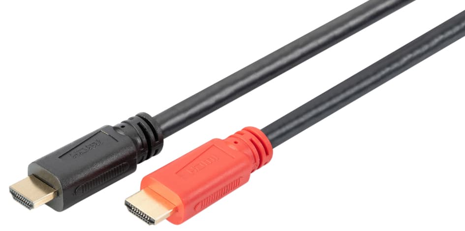 Digitus Hdmi High Speed Anschlusskabel, 10 M, Schwarz/Rot