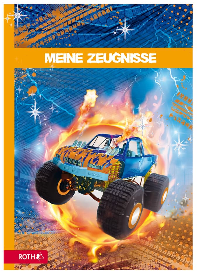 Roth Zeugnismappe , Monstertruck, , Mit Design Und Effekt