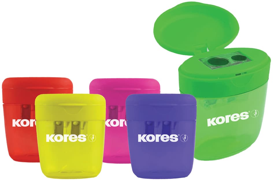 Kores Doppel-Spitzdose Deposito Two, Farbig Sortiert