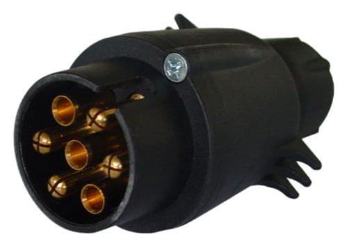 Iwh Kfz-Stecker, 7-Polig, Kunststoff, Schwarz