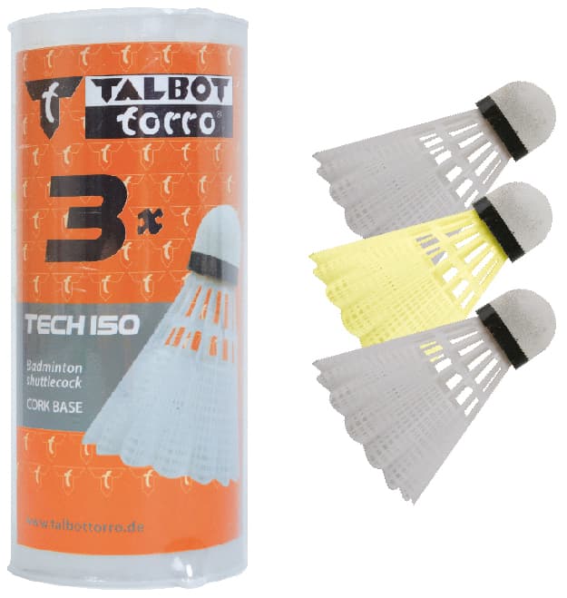 Talbot Torro Badmintonball Tech 150, Farbig Sortiert