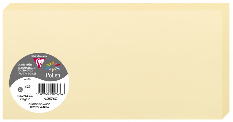 Pollen By Clairefontaine Doppelkarte Dl, Chamois