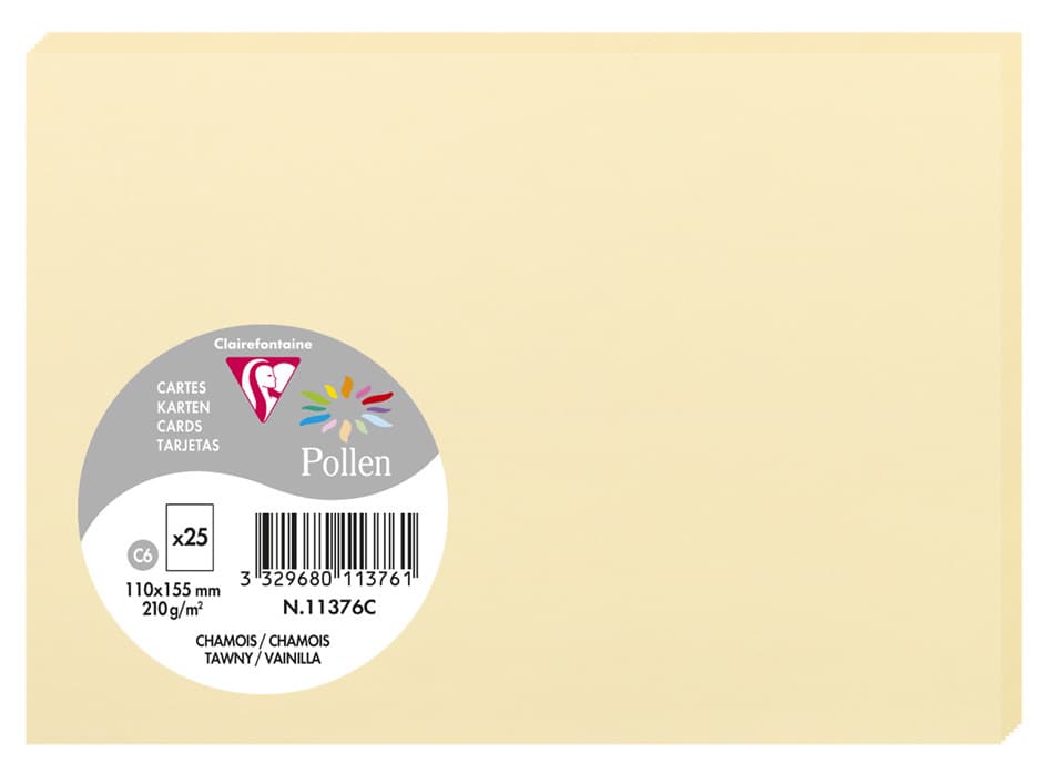Pollen By Clairefontaine Karte C6, Chamois