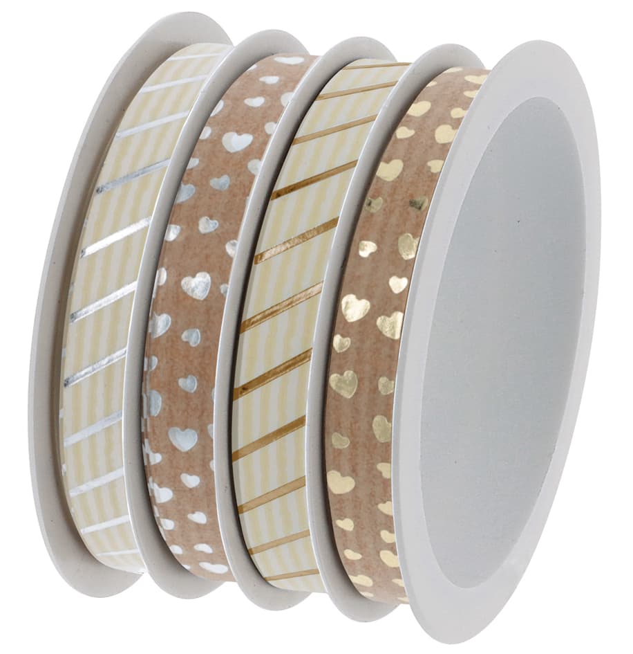 Susy Card Geschenkband Multispule , Malta-Mix Natur,