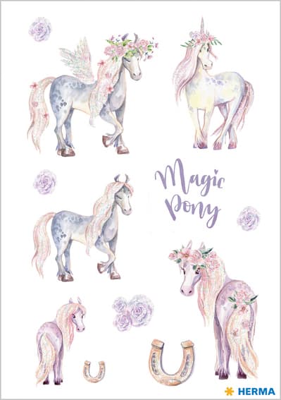 Herma Sticker Decor , Pony, , Beglimmert
