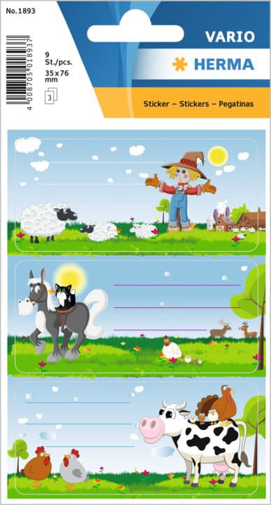 Herma Buchetiketten Vario , Kleine Farm,