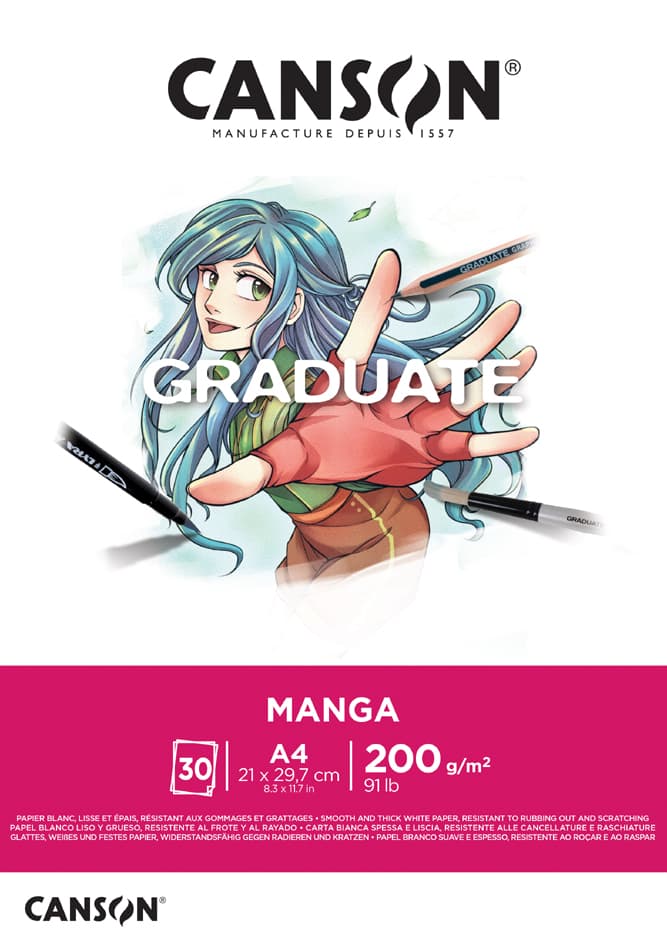 Canson Studienblock Graduate Manga, Din A3
