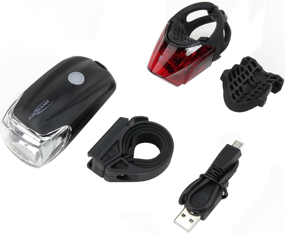 Ansmann Fahrrad-Led-Beleuchtungs-Set Bikelight Combo, 40 Lux