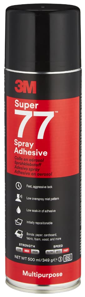 3m Sprühkleber Super 77, Beige, 500 Ml