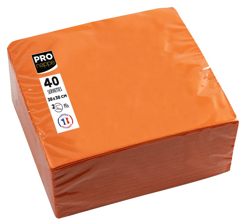 Pronappe Dinner-Servietten, 380 X 380 Mm, Orange