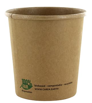 Papstar Suppenbecher , Pure, , Rund, 470 Ml, Braun