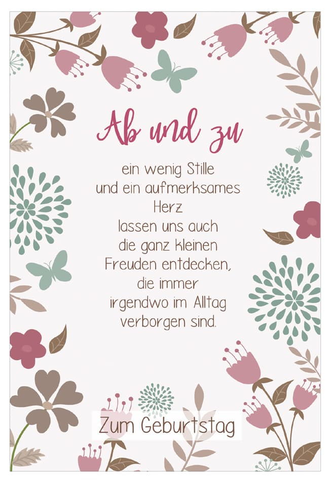 Susy Card Geburtstagskarte Lyrics , Ab Und Zu,