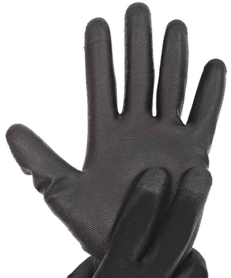 Hygostar Feinstrickhandschuh Black Ace Touch, S, Schwarz