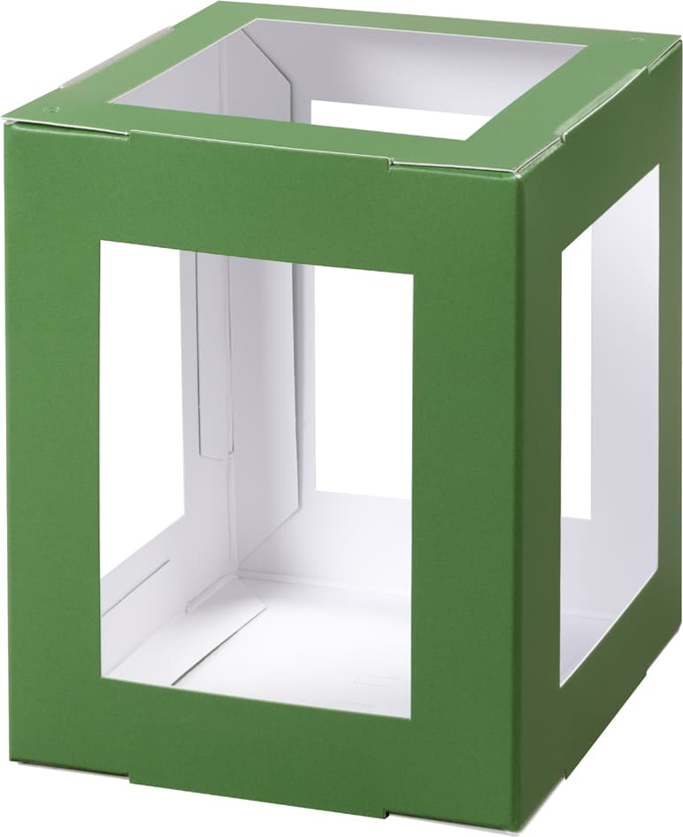 Folia Mini-Laternen-Zuschnitt, 100 X 100 X 120 Mm, Grün