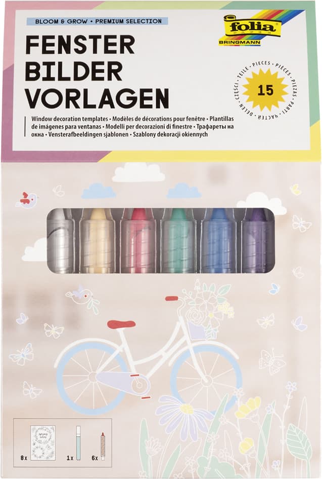 Folia Fensterbilder-Vorlagen , Bloom & Grow, - Premium