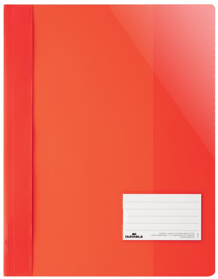 Durable Schnellhefter Überbreit, A4+, Pvc, Rot