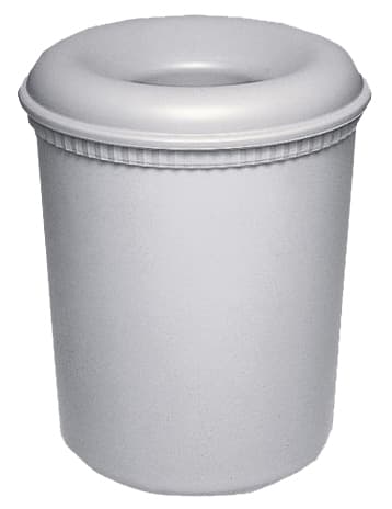 Exacompta Sicherheitspapierkorb, 15 Liter, Pp, Steingrau