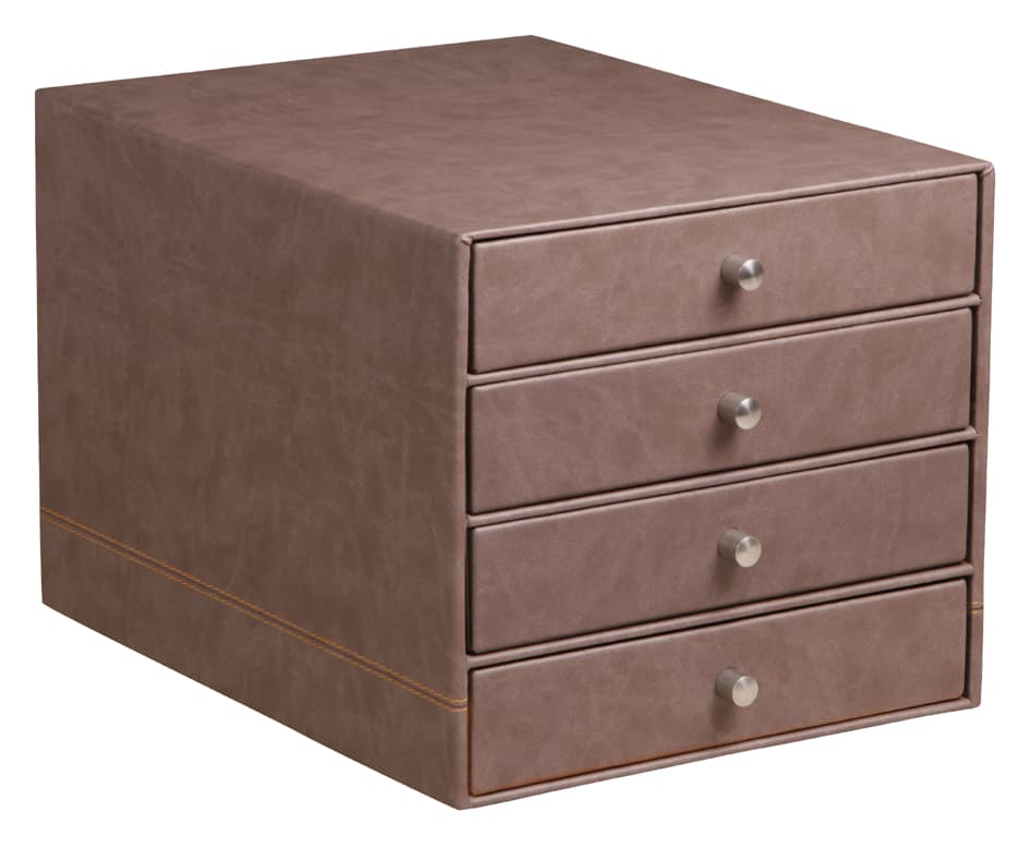 Rhodia Schubladenbox Rhodiarama, 4 Schübe, Schokolade
