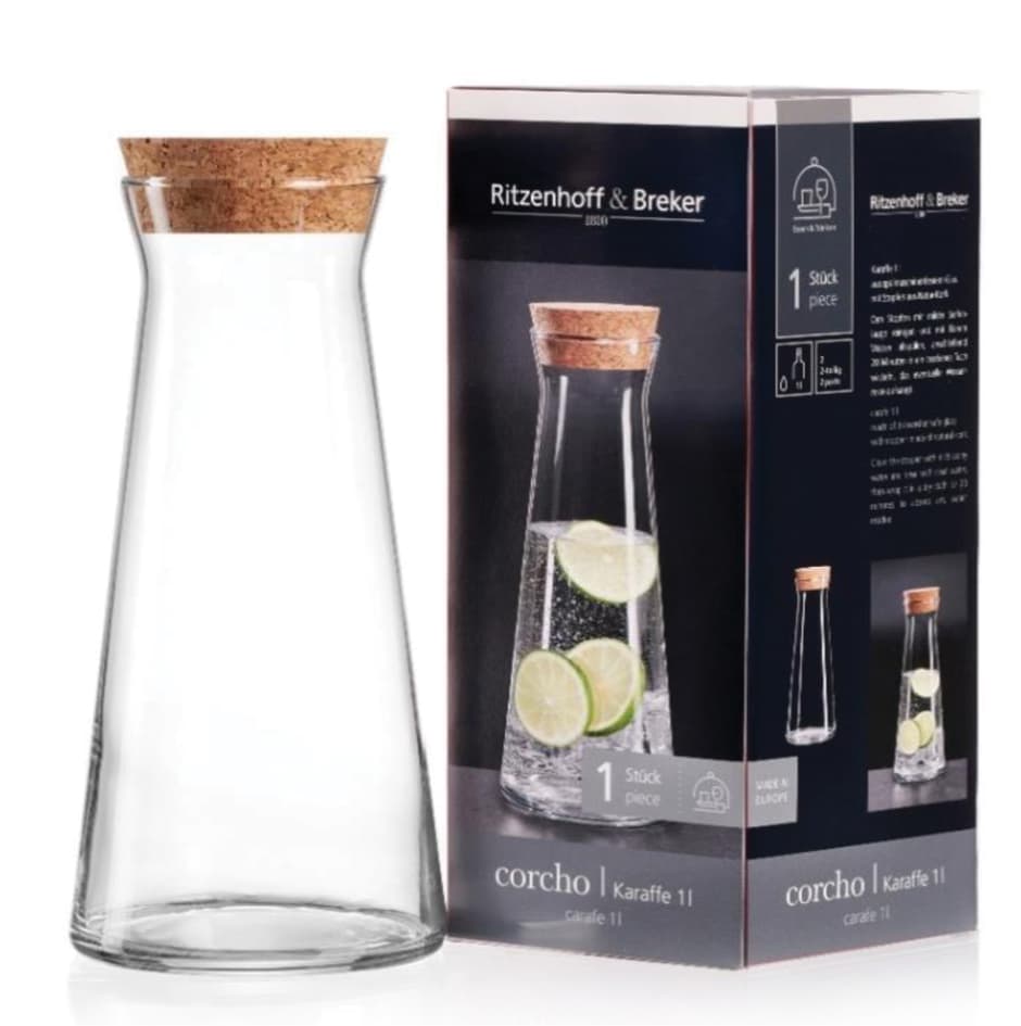 Ritzenhoff & Breker Glaskaraffe Corcho, 1,0 Liter
