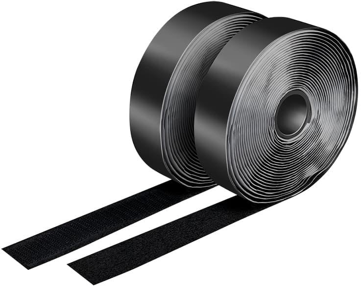 Logilink Klettband-Set, 2er Set, 25 Mm X 5 M, Schwarz