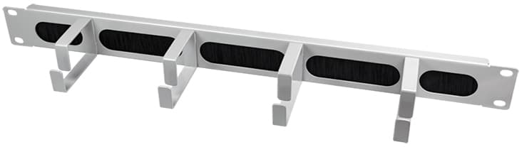 Logilink 19, Rangierpanel, 1 He, 4 Kabelführungsbügel, Grau