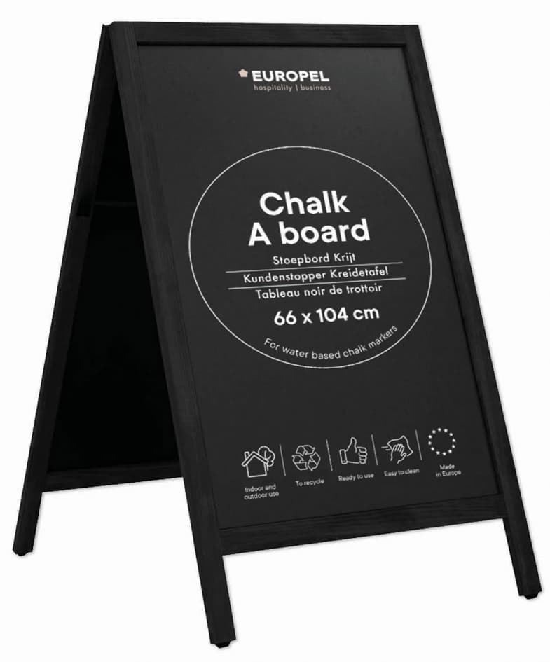 Europel Kundenstopper, 660 X 1.040 Mm, Schwarz