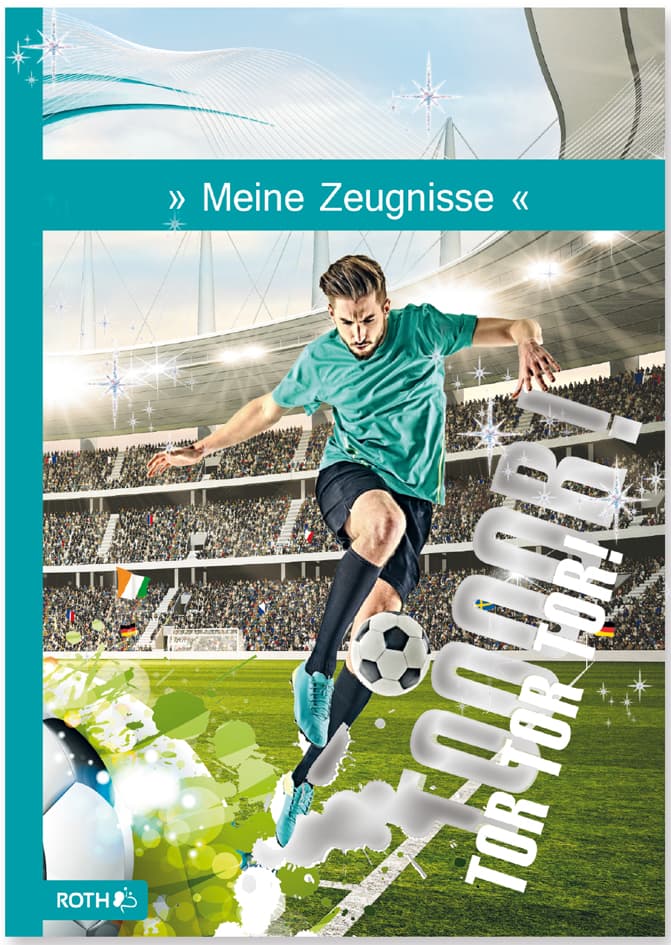 Roth Zeugnismappe , Fußballstar, , Mit Design Und Effekt