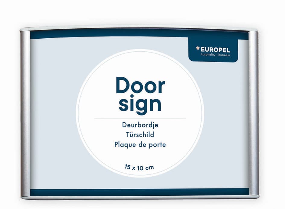 Europel Türschild, 150 X 300 Mm, Silber