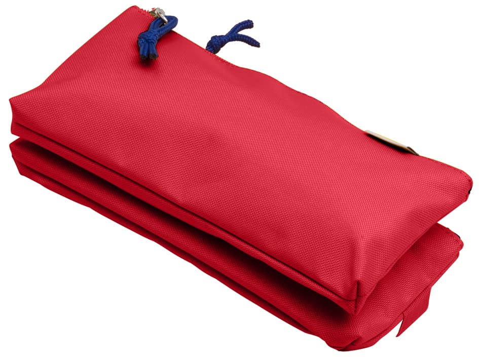 Oxford Doppel-Schlamper-Etui, Polyester, Rot