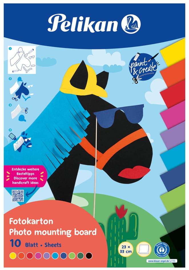 Pelikan Fotokartonblock, 230 X 330 Mm, 10 Blatt