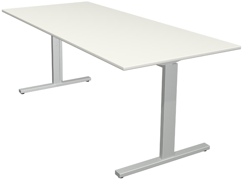 Kerkmann Schreibtisch Form 2, (B)1.800 Mm, Weiß