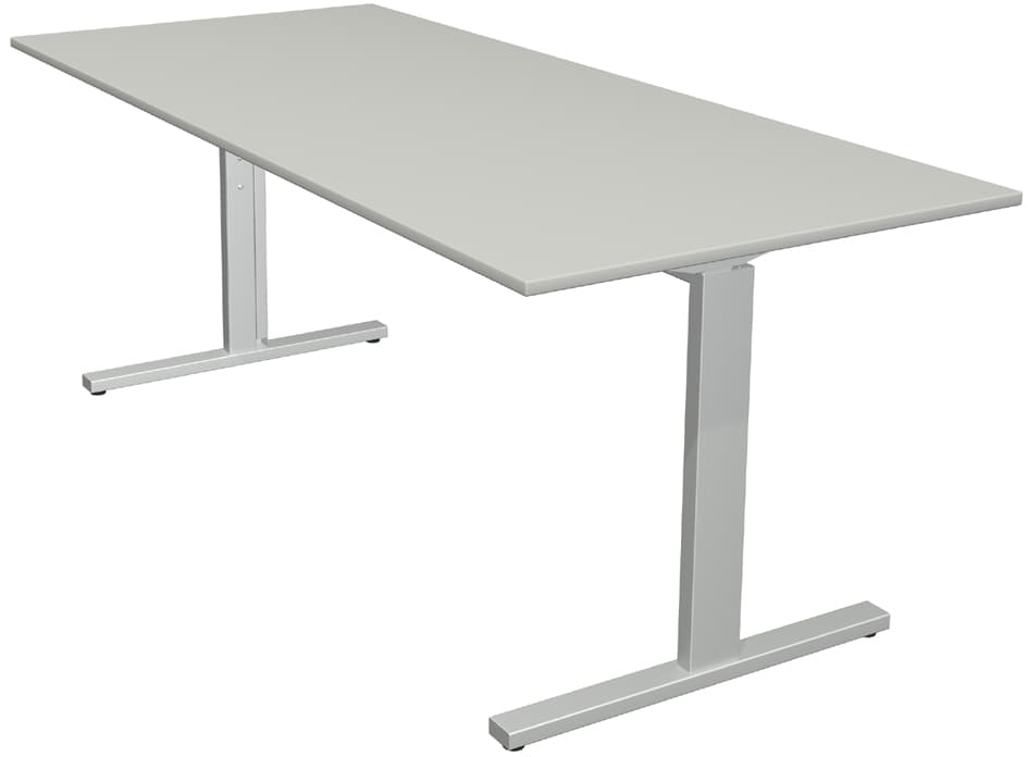 Kerkmann Schreibtisch Form 2, (B)1.800 Mm, Lichtgrau
