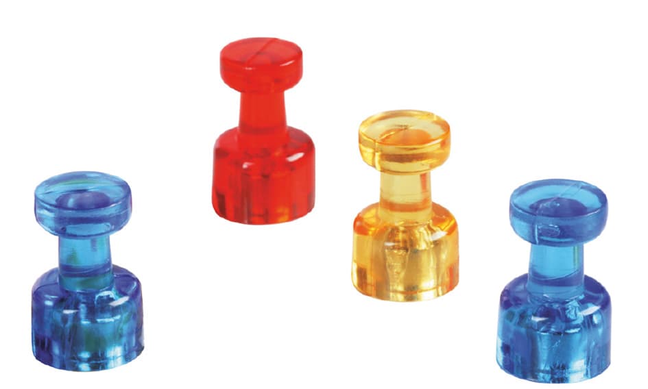 Magnetoplan Magnet-Memohalter, Durchmesser: 11 Mm, Rot