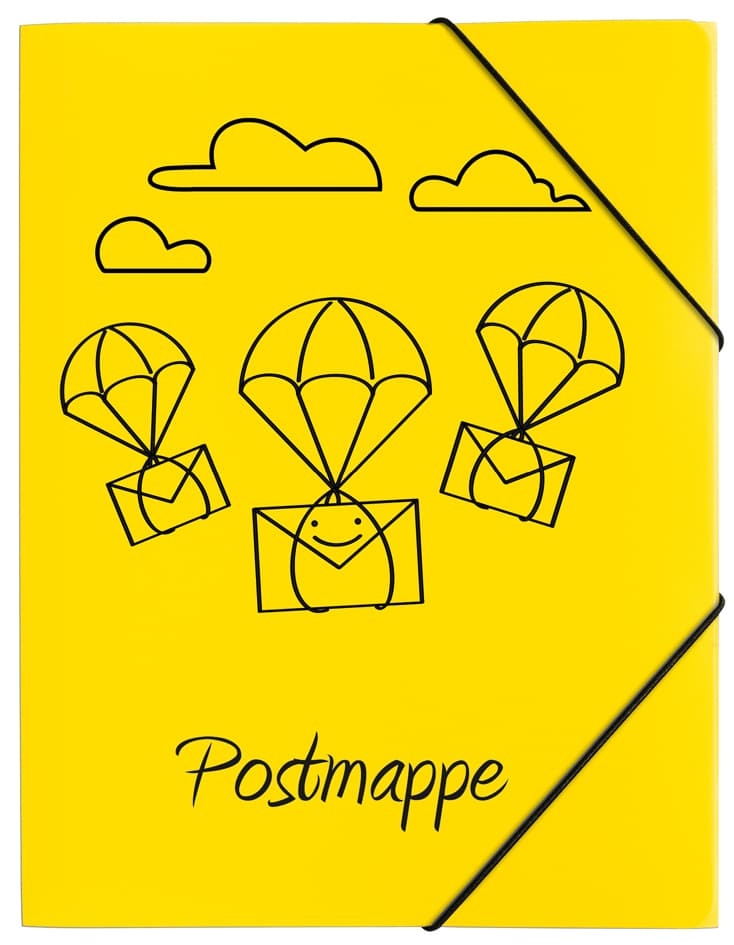 Pagna Postmappe, Din A4, Pp, Gelb, Mit Motivdruck