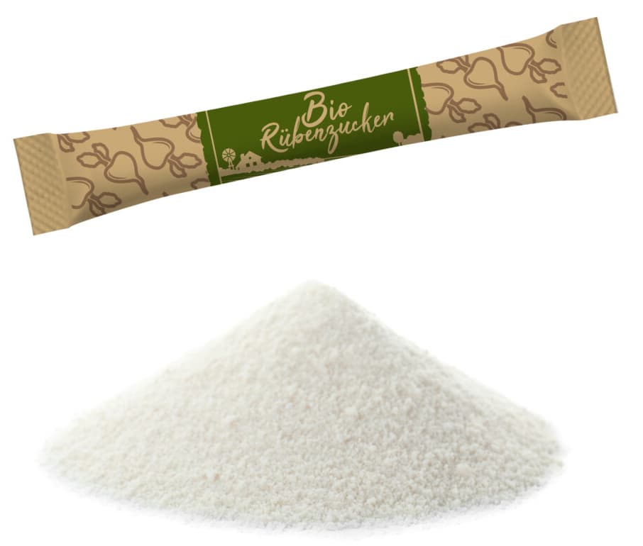 Hellma Bio-Rübenzucker-Sticks, Im Displaykarton