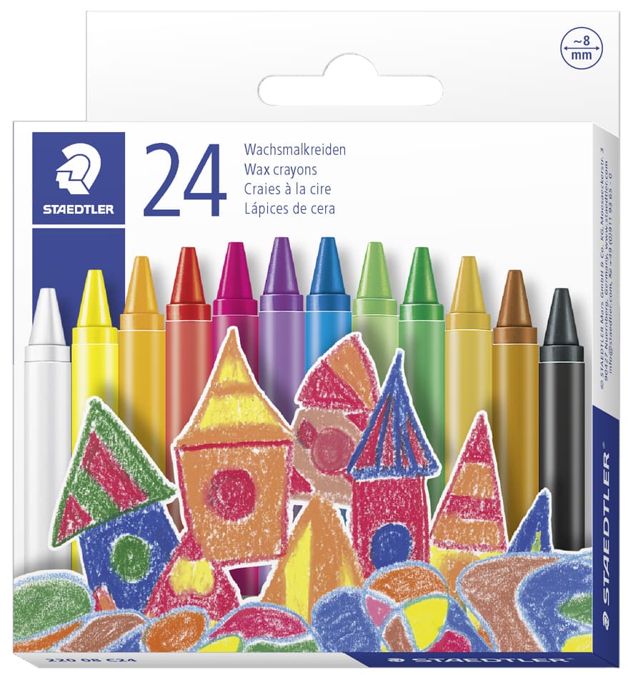 Staedtler Wachsmalkreide, 24er Kartonetui