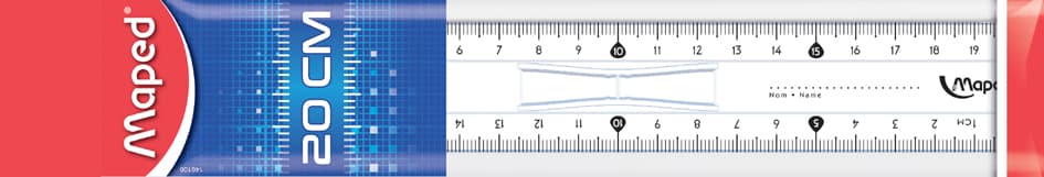 Maped Flachlineal Start 146, 200 Mm, Aus Kunststoff