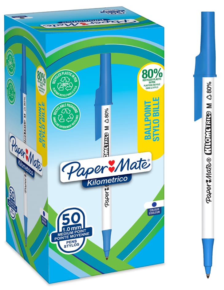 Paper:Mate Kugelschreiber Kilometrico, Blau, 50er Box