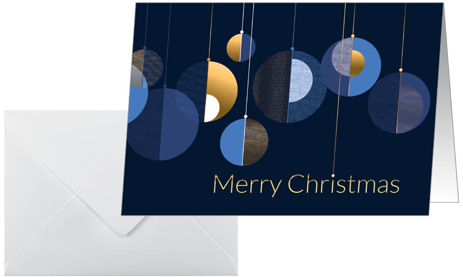 Sigel Weihnachtskarte , Graphic Christmas Balls, , Din A6 Quer