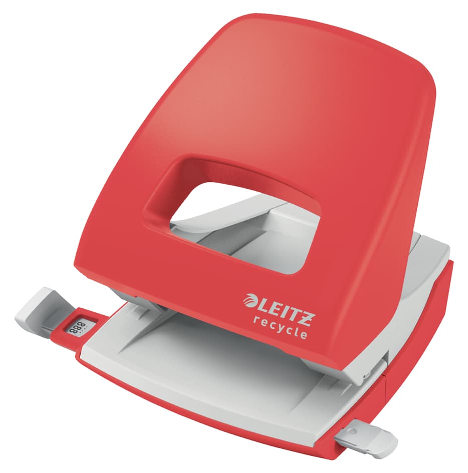 Leitz Locher Nexxt Recycle, Stanzleistung: 30 Blatt, Rot