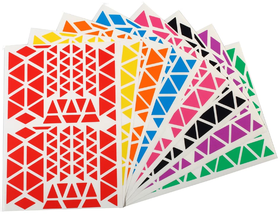 Apli Kids Sticker , Dreieck, , Großverpackung