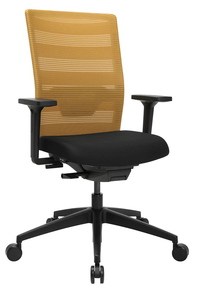 Topstar Bürodrehstuhl , Airwork, , Schwarz / Ocker