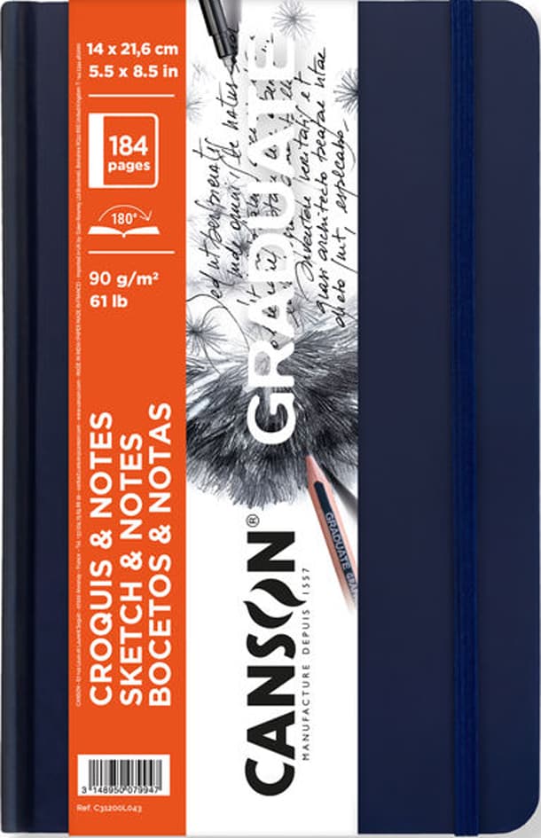 Canson Skizzenbuch Graduate Sketch & Notes, 140 X 216 Mm