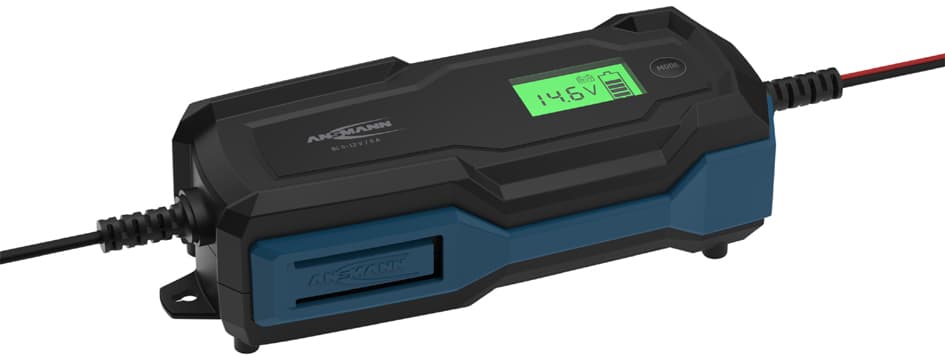 Ansmann Kfz-Batterieladegerät Bc, 6-12v/6a, Schwarz/Blau