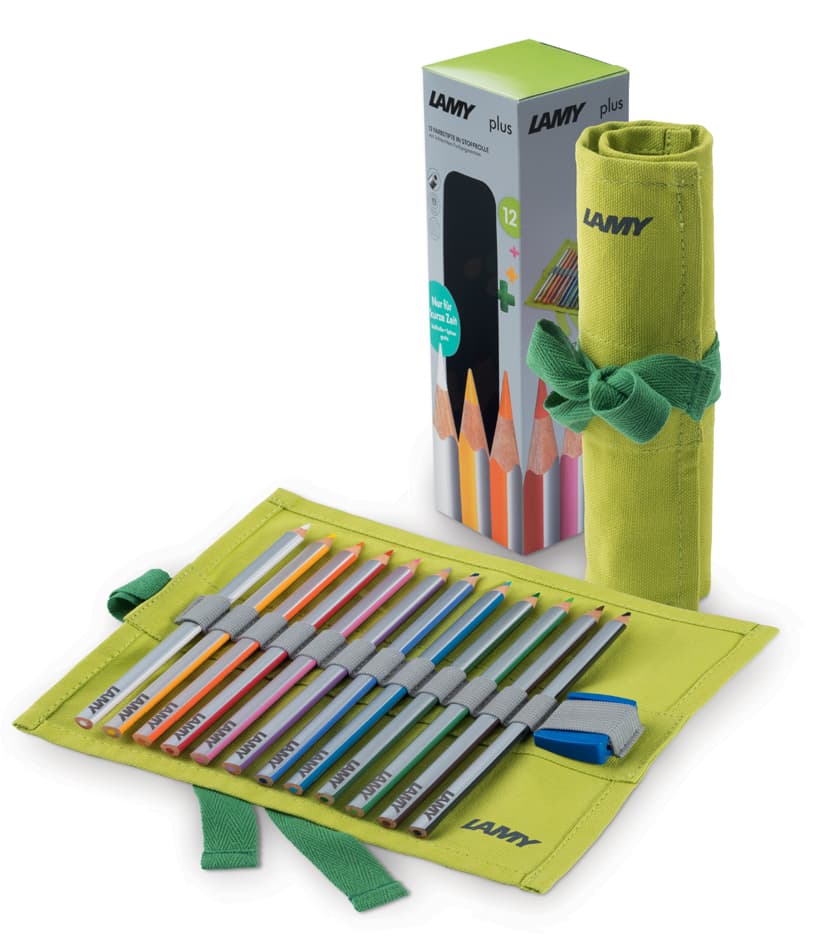 Lamy Dreikant-Buntstifte Plus, 12er Stoffrolle