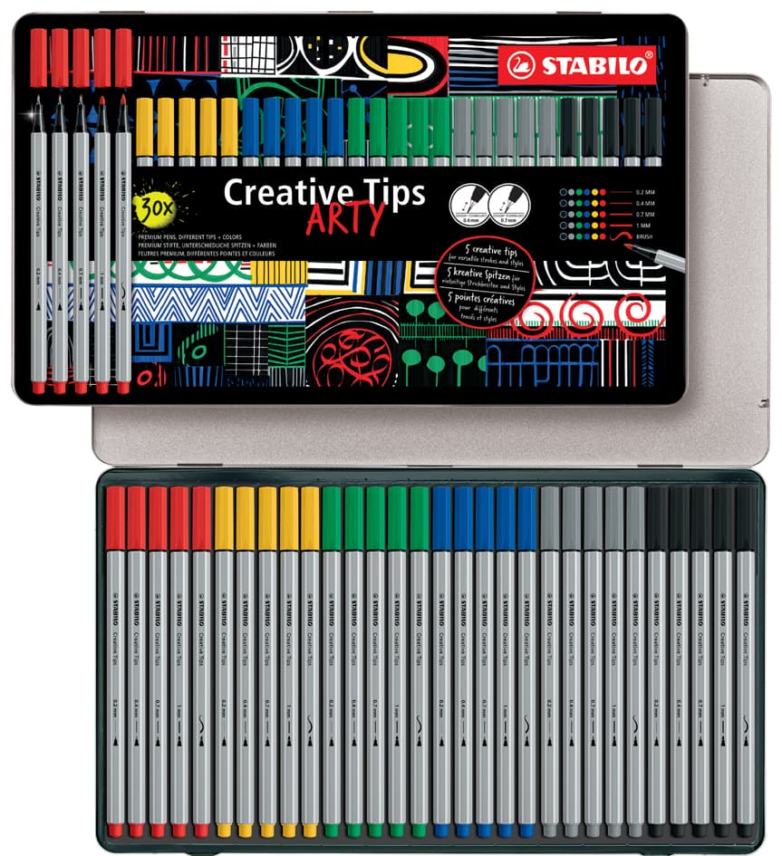Stabilo Creative Tips Arty Classic, 30er Metalletui